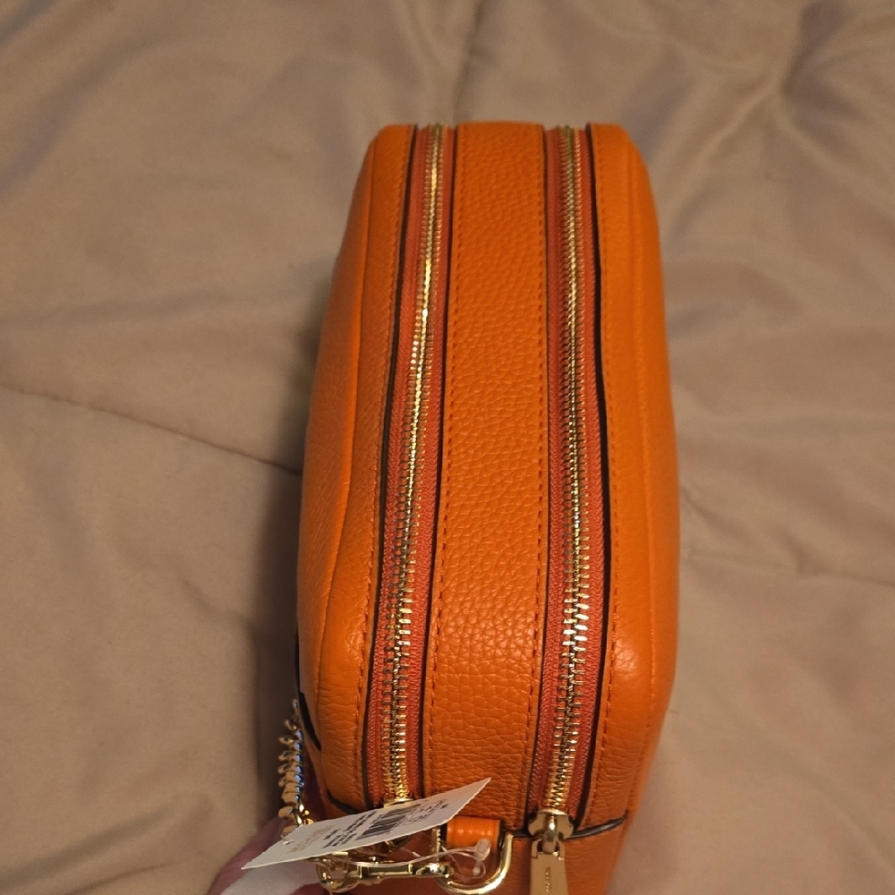 NWT Michael Kors Vibrant Orange Crossbody - Picture 3 of 11
